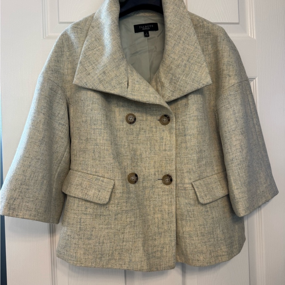 Talbots Light Tan Double-Breasted Jacket - Picture 5 of 5
